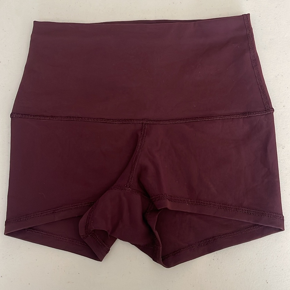 Reversible Maroon Lululemon shorts